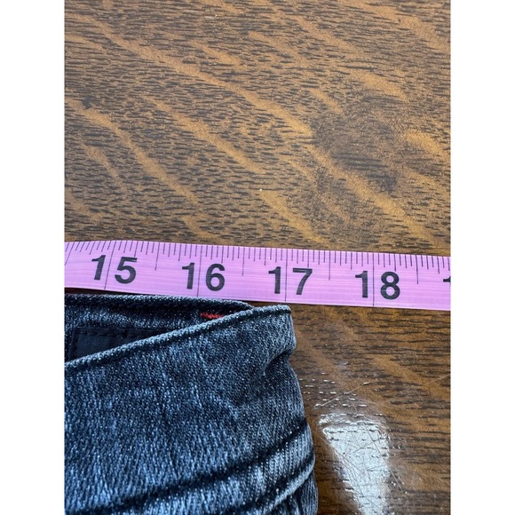 Kiton Napoli Jeans Mens‎ 34x30 Gray Dark Wash Denim Straight Leg Red Contrast - Picture 4 of 7